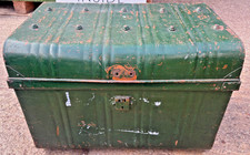 Vintage Green Metal Storage