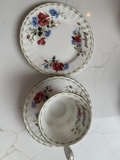 Royal Albert 3 Piece Set Flower of The Month August Poppy