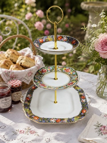 Tier china cake tea stand - 3,