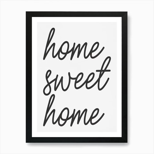 Home sweet art - home, print