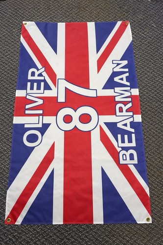 Oliver bearman flag 5x3 - oliver,