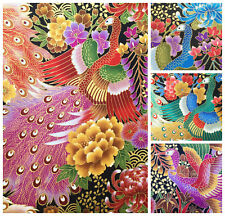 Japanese cotton fabric peacock