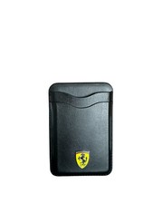Ferrari Magnetic Card Slot Holder With Magsafe Wallet Leather for All Models