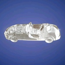 PORSCHE BOXSTER  GLASS CRYSTAL CAR MODEL AUTOMOBILE PAPERWEIGHT MAGIC CRYSTAL