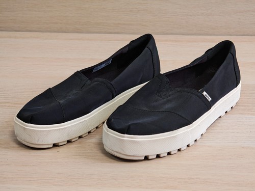 Toms black canvas espadrilles - black,