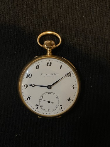 Antique 14k gold iwc - 14k, pocket