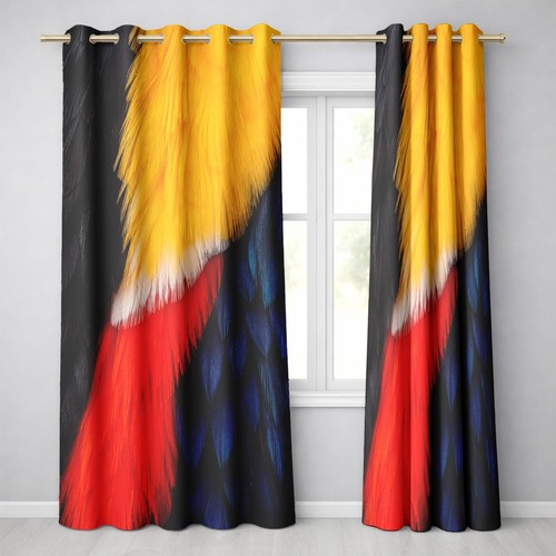 Toucan print curtains wild - toucan,