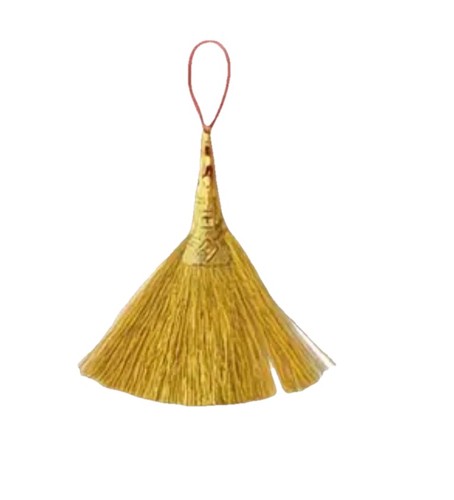 Gold feng shui wealth - wealth, broom