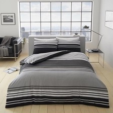 Moxie Stripes Reversible Duvet Quilt Cover Bedding Set Pillow Case