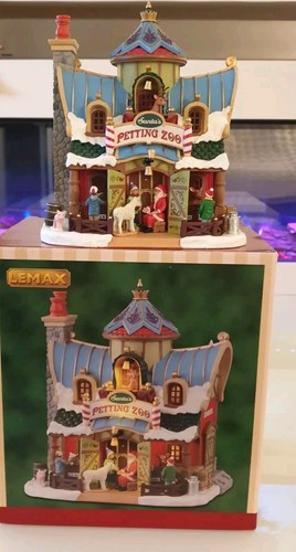 Lemax santa petting - lemax,