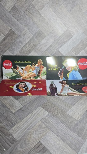Set coca cola retro - of, tin
