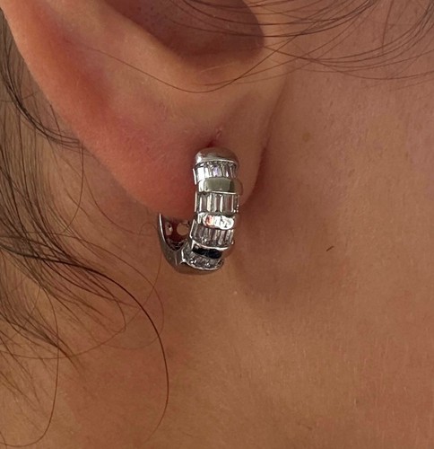 Xuping silver hoop earrings - xuping,