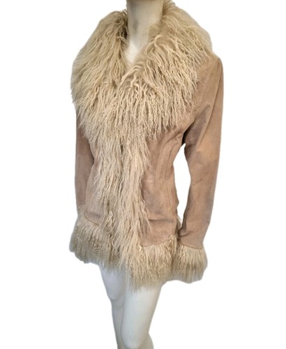 Real suede - real, mongolian