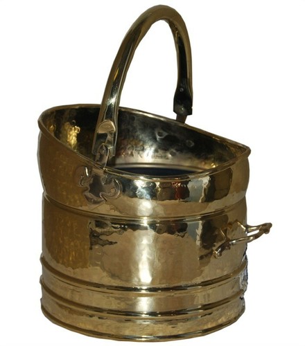 Traditional brass coal - brass, bucket