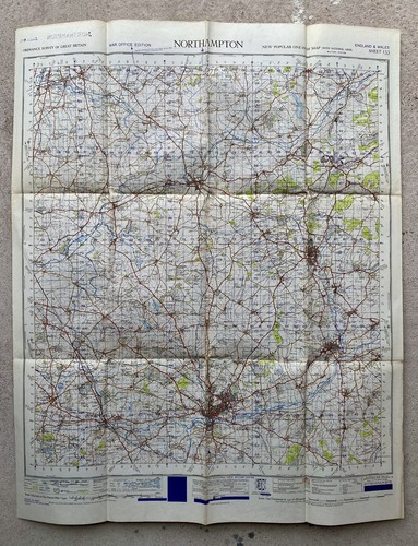 1940s original raf survey - survey, map