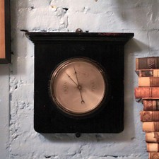 Antique Wall Barometer In