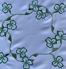 EMBROIDERED TABLECLOTH 36 x 36