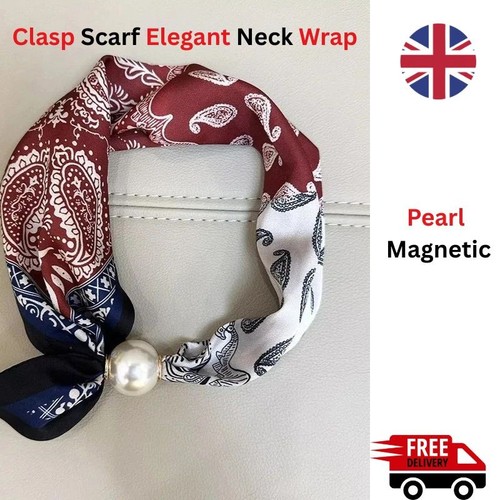 Pearl magnetic clasp - magnetic, scarf