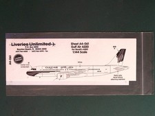 Liveries Unlimited Airliner Decals 1/144 A4-061: Airbus A320 Gulf Air