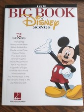 FLUTE BIG BOOK OF DISNEY SONGS -  HAL - VGC - FREEPOST
