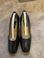 Ladies Dark Navy LeatherCourt Shoes
