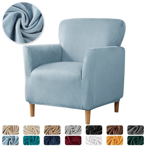 Elastic velvet armchair covers - elastic,