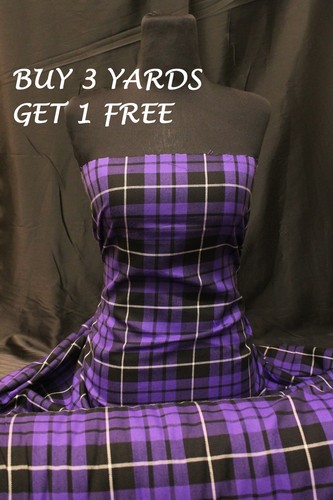Genuine purple black tartan - genuine,