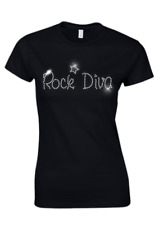 TAP DANCE - Crystal Ladies Fitted t Shirt - Rhinestone Diamante - (ANY SIZE)