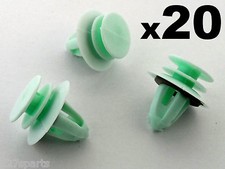 20x Skoda Door Card Clips- Green Interior Door Panel Trim Clips Fasteners