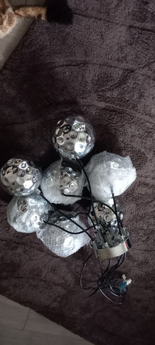 Silver metal globe ceiling - silver,