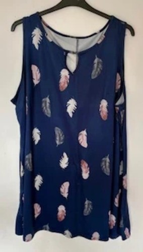 Blue sleeveless dress with - sleeveless,