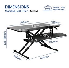 Sanodesk M18M Sit/Stand Desk