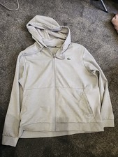 Mens Lacoste Grey Hoodie Zip Up Size XXL