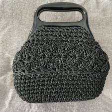 Vintage Black 1960’s Raffia