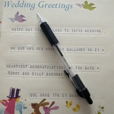 1965 Wedding Telegram to Reg