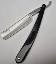 Smith Blackheath Straight Razor 5/8th for restoration N3 Dark Horn Scales