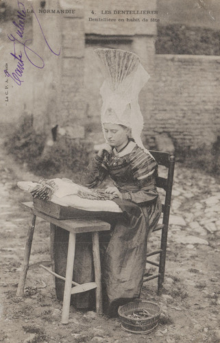 Normandia france bobbin lace - france,,