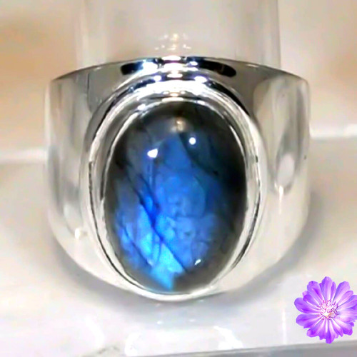 Shiny labradorite gemstone - shiny,