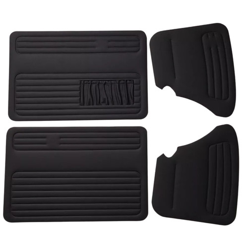 Black door panel set 4pcs - black,