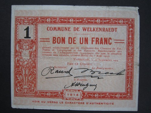 Belgium ww1 period welkenraedt - belgium,