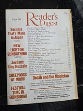 READER’S DIGEST MAGAZINE. Vintage. 1981 August.