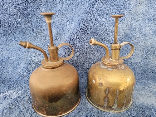 Vintage brass plant - plant, mister