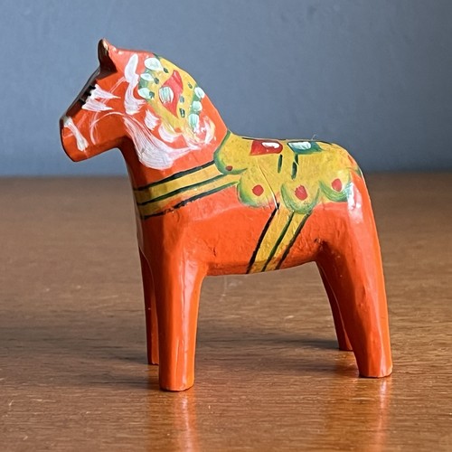 Vintage swedish dala horse - vintage,