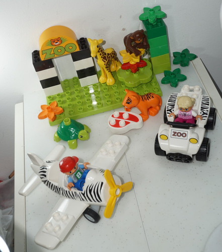 Duplo playset zoo aeroplane - playset,