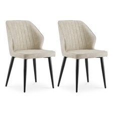2* Faux Leather Dining Chairs