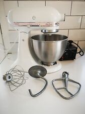 US KitchenAid  Tilt-Head Artisan Mixer (White + Pink Band) *Limited Edition*