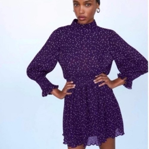 Zara purple long sleeved - purple,