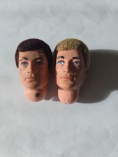 Vintage Action Man Heads X2