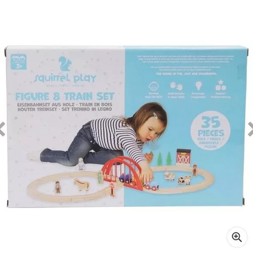 Squirrel play wooden figure - play, 8