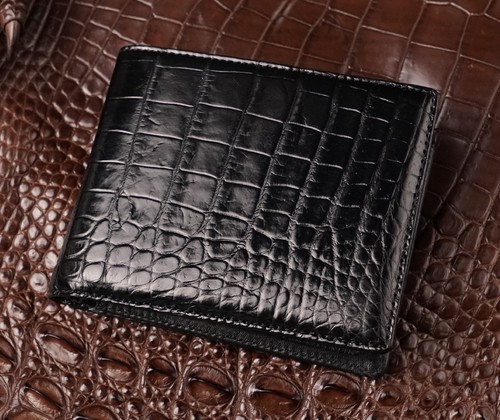 Black crocodile skin - crocodile,